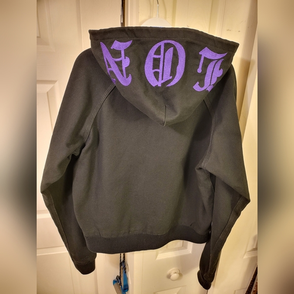 VLONE Black Canvas Hoodie Jacket, Size S - Picture 9 of 14